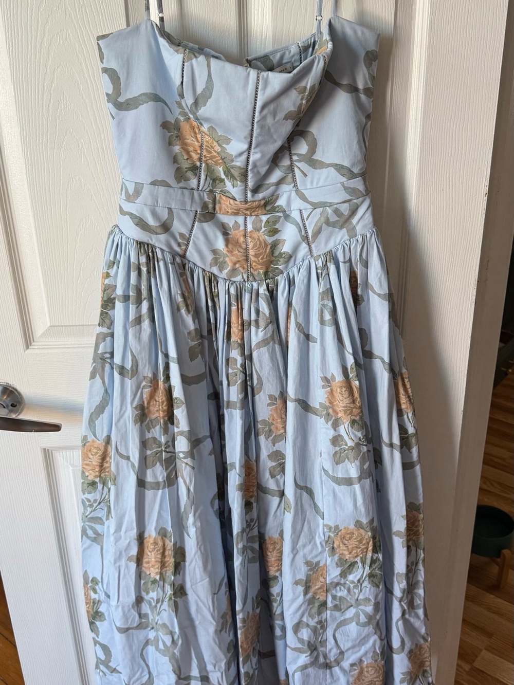 House of CB Blue Ysabella Floral Maxi Sundress - Picture 2 of 4